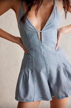 Load image into Gallery viewer, Baby Blue Denim Romper - Juniper