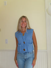 Load image into Gallery viewer, Simply Blue Sweater Vest