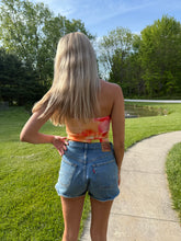 Load image into Gallery viewer, Tropical Bloom Strapless Bandeau Top