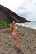 Load image into Gallery viewer, Green Ribbed Halter Bikini Set - Juniper