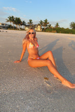 Load image into Gallery viewer, Sunset Bloom Beaded Triangle Bikini Set
