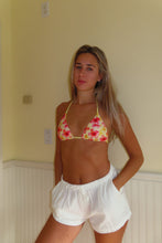 Load image into Gallery viewer, Breezy Linen White Drawstring Shorts