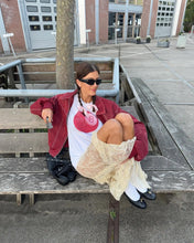 Load image into Gallery viewer, Burgundy Leather Jacket