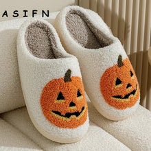 Load image into Gallery viewer, Halloween Pumpkin Slippers