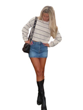 Load image into Gallery viewer, Cropped Striped Sweater