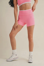 Load image into Gallery viewer, Pink Performance High-Waisted Biker Shorts - Juniper