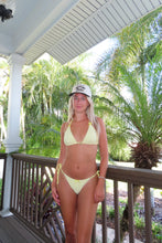 Load image into Gallery viewer, Golden Hour Textured Triangle Bikini Set - Juniper