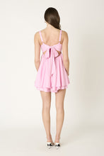 Load image into Gallery viewer, Blush Bow Back Mini Dress - Juniper