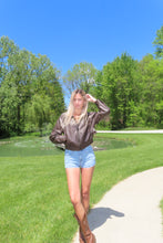 Load image into Gallery viewer, Mocha Muse Faux Leather Jacket