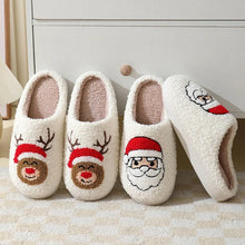 Load image into Gallery viewer, Christmas Gingerbread, Raindeer, Santa Slippers