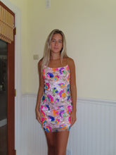 Load image into Gallery viewer, Taylor Sequin Floral Dress - Juniper