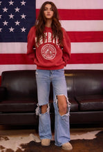 Load image into Gallery viewer, PREORDER red America Graphic Crewneck Sweatshirt
