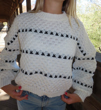 Load image into Gallery viewer, Beige Heart Sweater