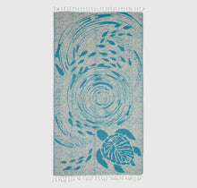 Load image into Gallery viewer, Turkish Turtle Beach Towel