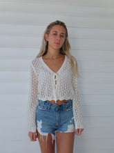 Load image into Gallery viewer, White Knit Cardigan