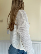 Load image into Gallery viewer, White Knit Cardigan