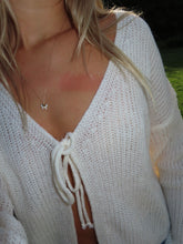 Load image into Gallery viewer, White Knit Cardigan