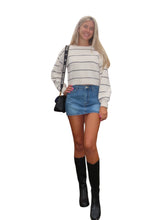 Load image into Gallery viewer, Cropped Striped Sweater