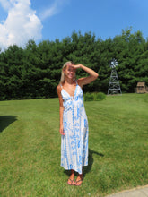 Load image into Gallery viewer, Santorini Breeze Tie-Front Maxi Dress