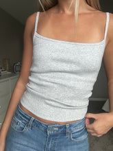 Load image into Gallery viewer, Grey Ribbed Essential Tank - Juniper