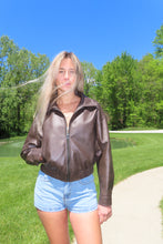 Load image into Gallery viewer, Mocha Muse Faux Leather Jacket