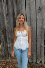 Load image into Gallery viewer, Sweet Meadow Lace Trim Top