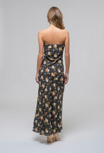 Load image into Gallery viewer, Midnight Garden Strapless Maxi Dress