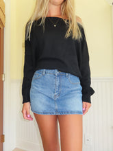 Load image into Gallery viewer, Off the shoulder Black Sweater