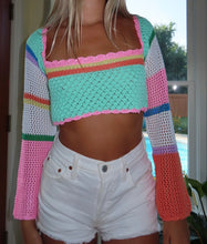 Load image into Gallery viewer, Cropped Green Sweater - Juniper