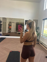 Load image into Gallery viewer, Cocoa Sculpt Workout Set – Top & Shorts