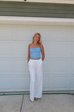 Load image into Gallery viewer, Coastal Breeze White Linen Pants