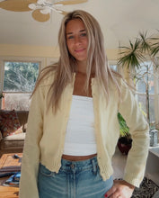 Load image into Gallery viewer, Yellow Knit Cardigan