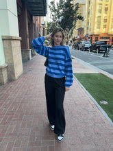 Load image into Gallery viewer, Purple Striped Sweater