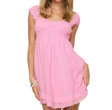 Load image into Gallery viewer, Mini White Floral Dress - Juniper