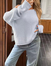 Load image into Gallery viewer, Serenity Off-Shoulder Knit Sweater
