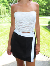 Load image into Gallery viewer, Black and White Stripe Skirt