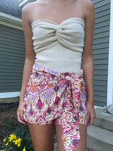 Load image into Gallery viewer, Boho Pink Tie Skirt