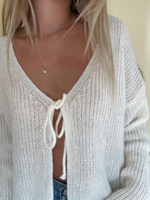 Load image into Gallery viewer, White Knit Cardigan