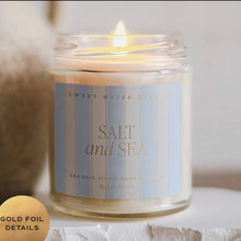 Load image into Gallery viewer, Salt and Sea Candle | Sea Salt, Citrus, Musk & Amber Soy Candle | Coastal Beach Scented Candle | Clean Burning Home Fragrance