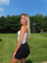 Load image into Gallery viewer, Black and White Stripe Skirt