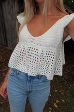 Load image into Gallery viewer, Seaside Serenity Crochet Top