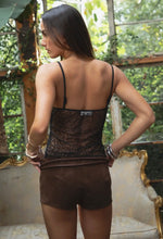 Load image into Gallery viewer, Midnight Cocoa Sheer Top - Juniper