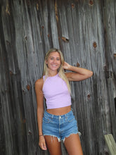 Load image into Gallery viewer, Lilac Side Cutout Tank - Juniper