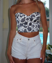 Load image into Gallery viewer, Black Floral Corset - Juniper