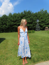 Load image into Gallery viewer, Santorini Breeze Tie-Front Maxi Dress