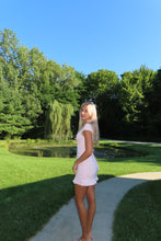 Load image into Gallery viewer, Blush Lace Trim Mini Dress - Juniper
