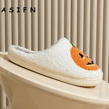Load image into Gallery viewer, Halloween Pumpkin Slippers