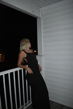 Load image into Gallery viewer, Black Maxi Open Back Dress