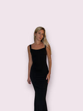 Load image into Gallery viewer, Black Maxi Open Back Dress