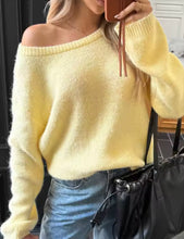 Load image into Gallery viewer, Serenity Off-Shoulder Knit Sweater